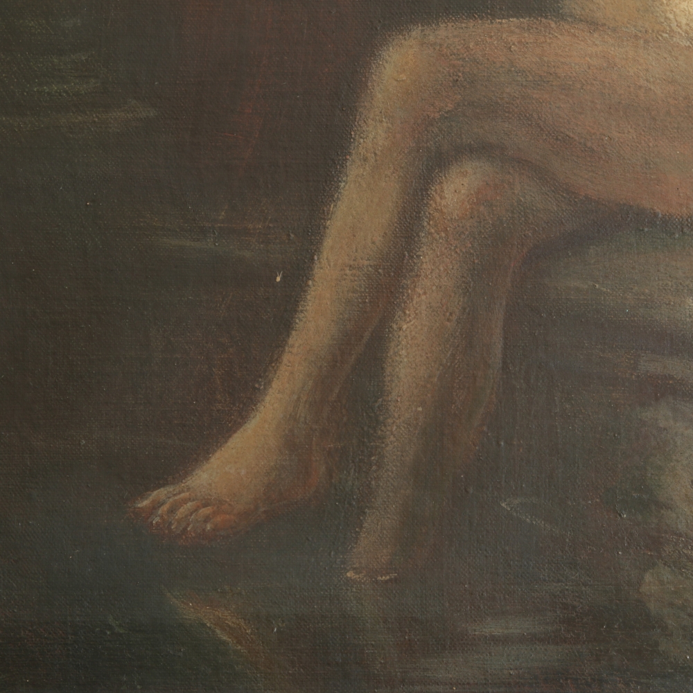Henri van de Velde (1896–1969), atribuido, Escena de baño con desnudo femenino