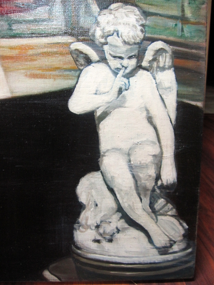 Luca del Baldo, pintura contemporánea, homenaje a Federico Fellini, 2003