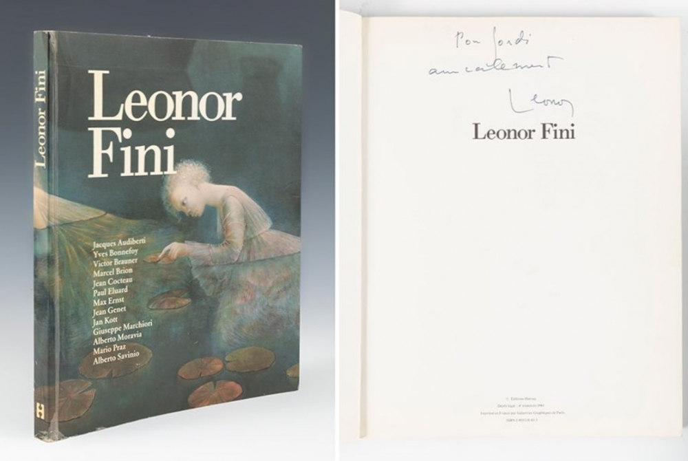 Leonor Fini, libros firmados y/o dedicados