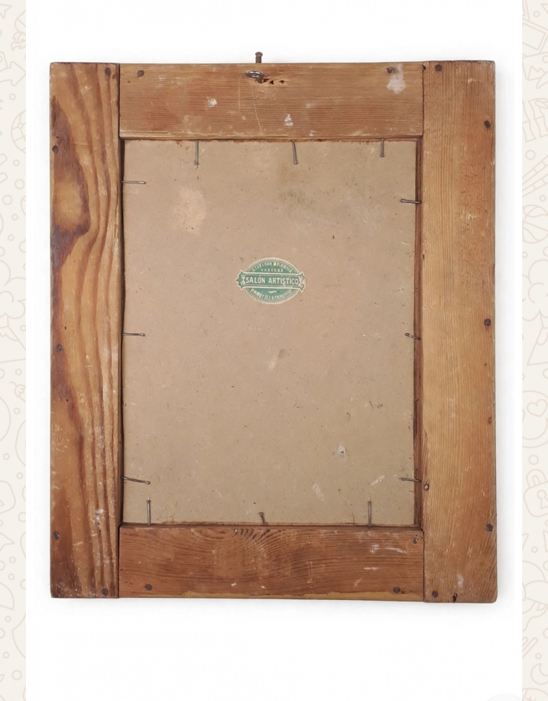 Óleo sobre cobre, San Juan Bautista, escuela italiana, siglo XVIII