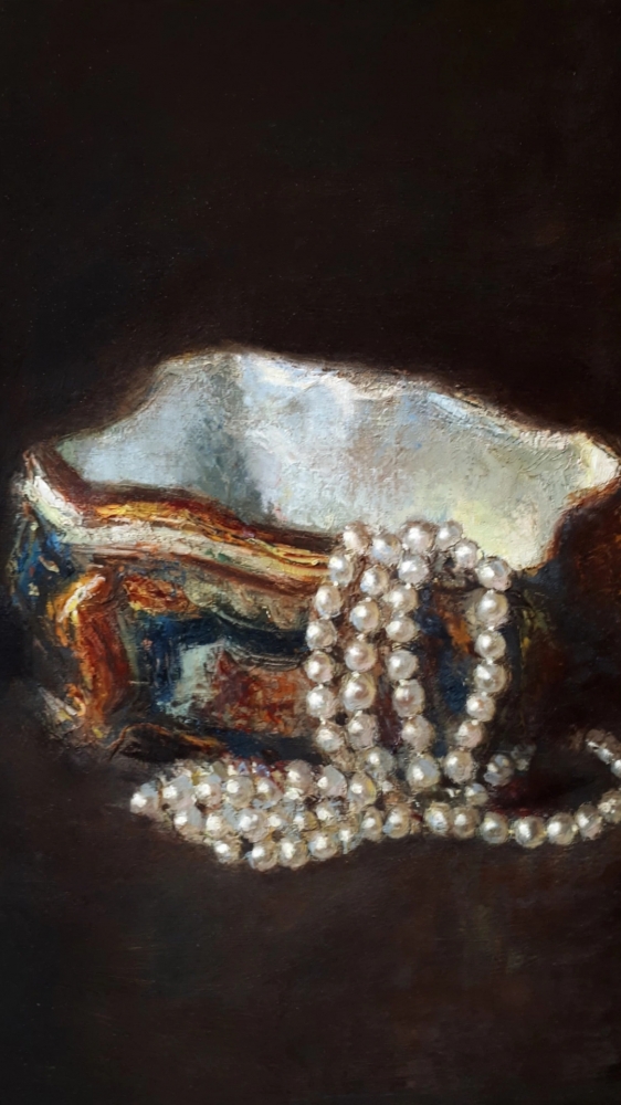José Paredes Jardiel, bodegón de gladiolos, óleo sobre lienzo, 1950
