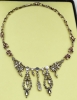 Collar de plata, oro de 18K y diamantes
