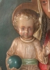 Virgen con niño, relieve de gran tamaño para colgar, estuco, Alemania, 1900
