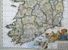 Irlanda, mapa raro y de gran tamaño, N. Visscher, 1690, Hibernae Regnum…