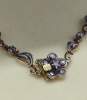 Collar de plata, oro de 18K y diamantes