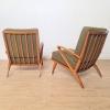 Dos sillones de madera curvada de 1940, fabricado por Guglielmo Ulrich para C.W.K. Möbel