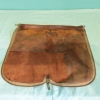 Conjunto antiguo de golf Hickory con bolsa de cuero, ca. 1900