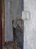 Ricardo González García, pintura realista, escena interior habitación con puerta, 2004