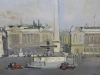 Rafael Durancamps, Plaza Concordia en París, óleo sobre tela