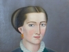 Óleo sobre tela del siglo XIX, retrato de dama