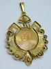 Colgante religioso, oro de 14k