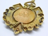 Colgante religioso, oro de 14k
