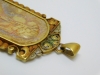Colgante modernista con camafeo y oro 14k