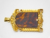 Colgante modernista con camafeo y oro 14k