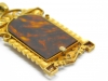 Colgante modernista con camafeo y oro 14k
