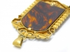 Colgante modernista con camafeo y oro 14k