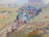 Celso Lagar Arroyo, óleo sobre tabla