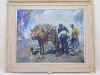 Óleo sobre tela, Josep Serrasanta, siglo XX