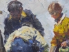Óleo sobre tela, Josep Serrasanta, siglo XX
