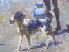 Óleo sobre tela, Josep Serrasanta, siglo XX