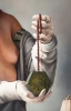 Pintura contemporánea pan de oro desnudo, Jesús Herrera Martínez