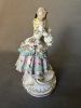 Meissen, pareja galante rococó, August Ringler, porcelana policromada, ca. 1890