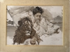 Pedro Sáenz Sáenz, Málaga, grisalla sobre cartón, Madrid 1898, alegoría de España