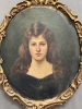 Pedro Sáenz Sáenz, Málaga, óleo sobre lienzo, retrato femenino