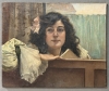 Pedro Sáenz Sáenz, Málaga, óleo sobre lienzo, retrato femenino