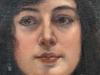 Pedro Sáenz Sáenz, Málaga, óleo sobre lienzo, retrato femenino