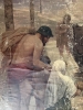 3 óleos sobre lienzo, esc. francesa, atrib. Puvis de Chavannes, siglo XIX  