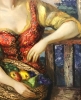 ”Muchachas con Cesto de Frutas y Cántaro”, José Buigas Sans (1903-1989), años 60-70 del siglo XX