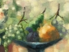 “Bodegón con Flores, Frutas y Vino”, José García Torres (1934-?), 1991