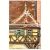 ”Vista del Scherenhof y la Puerta de Würzburg”, Hugo Gatscher (1921-2009), años 70 del siglo XX
