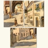 ”Vista del Scherenhof y la Puerta de Würzburg”, Hugo Gatscher (1921-2009), años 70 del siglo XX