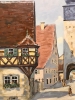 ”Vista del Scherenhof y la Puerta de Würzburg”, Hugo Gatscher (1921-2009), años 70 del siglo XX