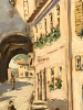 ”Vista del Scherenhof y la Puerta de Würzburg”, Hugo Gatscher (1921-2009), años 70 del siglo XX