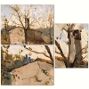 \"Casolari nella Campagna Toscana\", Graziano Marsili (1929-2026), años 70 del siglo XX