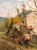 \"Casolari nella Campagna Toscana\", Graziano Marsili (1929-2026), años 70 del siglo XX
