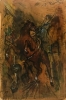 ”Amazona con Caballo”, escuela europea, años 50-60 del siglo XX