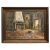 \"Bij de Haard\", Adrianus Petrus Johannes Sibens (1906-1964), años 40 del siglo XX