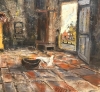 \"Bij de Haard\", Adrianus Petrus Johannes Sibens (1906-1964), años 40 del siglo XX