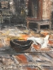 \"Bij de Haard\", Adrianus Petrus Johannes Sibens (1906-1964), años 40 del siglo XX