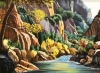 ”Paisaje Rocoso con Río en Otoño”, Matilde Alba Minondo (Granada), años 80-90 del siglo XX