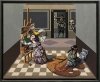 Reynerio Tamayo, Homenaje al Equipo Crónica, óleo sobre tabla, Cuba, 1998