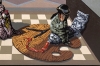 Reynerio Tamayo, Homenaje al Equipo Crónica, óleo sobre tabla, Cuba, 1998