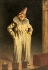 Pere Borrell del Caso, \"Pierrot\", óleo sobre lienzo, siglo XIX