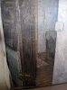 Ricardo González García, pintura realista, escena interior habitación con puerta, 2004