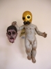 Escultura ángel contemporáneo con cabeza decapitada San Juan Bautista Óscar Salmerón