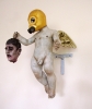 Escultura ángel contemporáneo con cabeza decapitada San Juan Bautista Óscar Salmerón